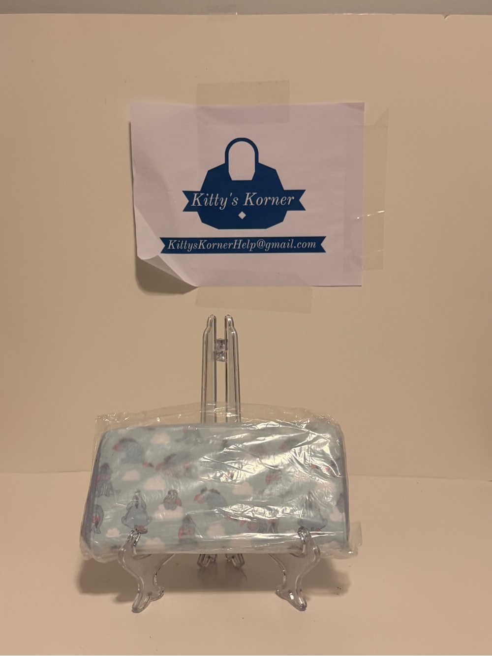 NWT Loungefly Disney Eeyore Clouds Zip-Around Wallet w/ Credit Card Slots